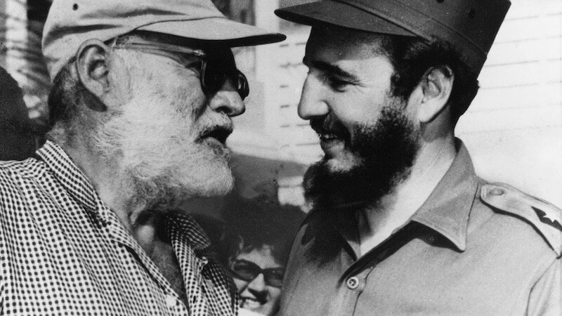 hemingway e fidel castro cuba